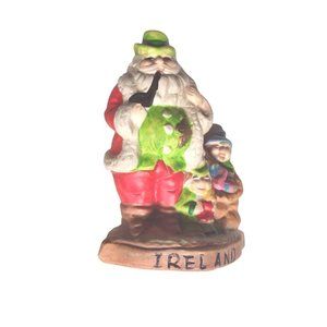 Christmas Ireland Santa Claus Holiday Seasonal Figurine
